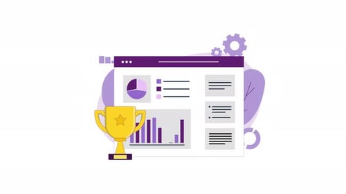 4K Business Competition Information and Data Presentation Animation