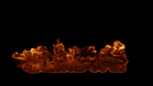 Burning Text Reveal with Realistic Fire