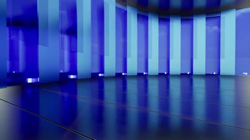 Fondo de pantalla verde de 3D Virtual News Studio