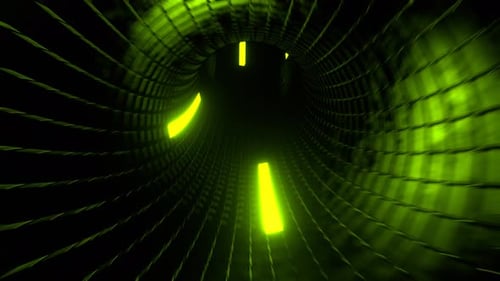 Light Green And Pink Infinity Neon Portal Background Vj Loop I 4K