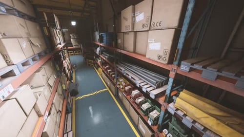 Warehouse Storage of Retail Merchandise Shop