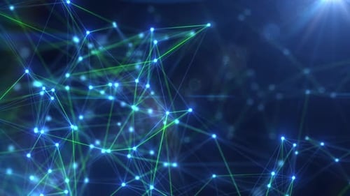 Abstract Technology Network Connections Loop Background