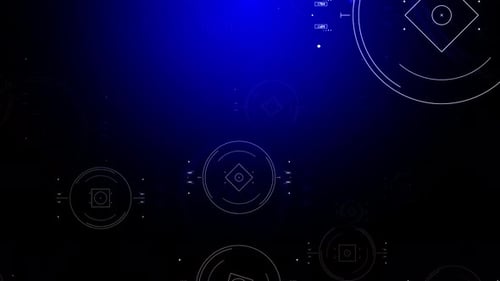 Technology Blue Background Loop