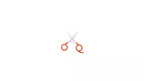 Barber Scissors Icon Animation