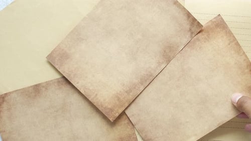 Vintage Papers with Thank You Note