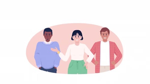 Animated Software Development Team