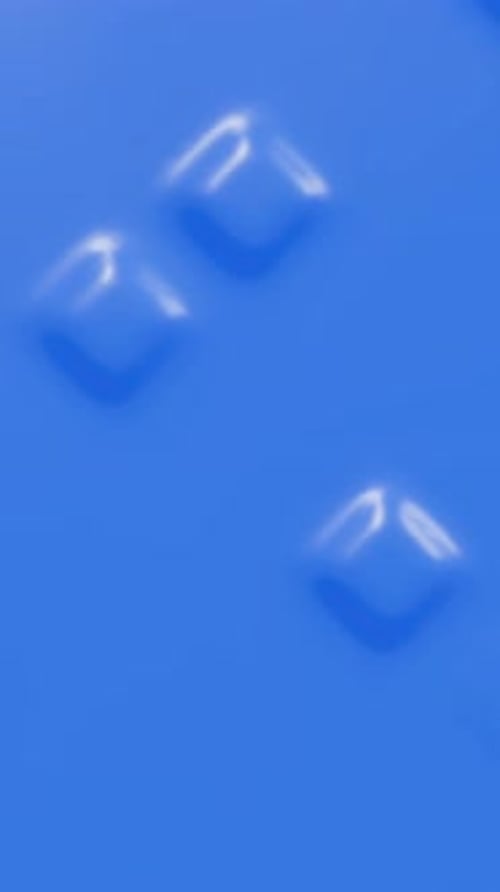 Blue Background with Embossing Diamonds Plastic Extrusion Animation 3D Render Animation Vertical