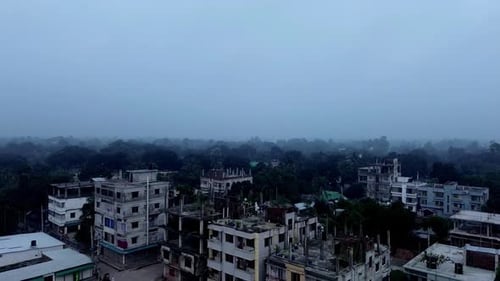 Top View City Buildings