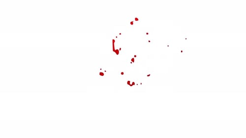 Dynamic Red Fluid Splashes Element