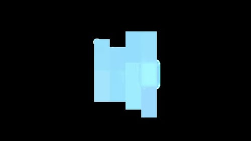 Colleción de interfaces: bucle desde el principio de los elementos rectangulares parpadeantes en el clúster en el centro