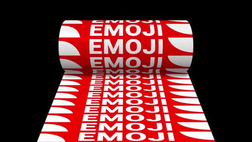 Emoji Text Animation Loop