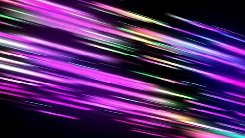 Vibrant Neon Motion Trails Fast Light Speed Background