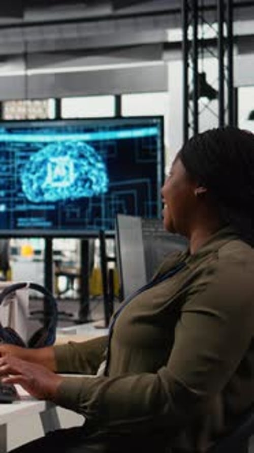 Vertical Video Startup Team Celebrating in Office After Seeing Stock Surging