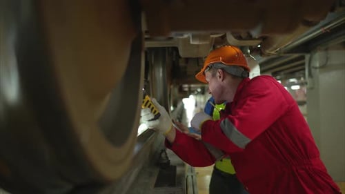 Two engineers for electric trains After detecting difficulties with the electric train's machinery
