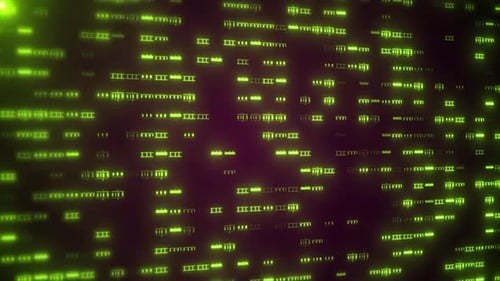 Glowing Green Digital Data Stream Technology Background