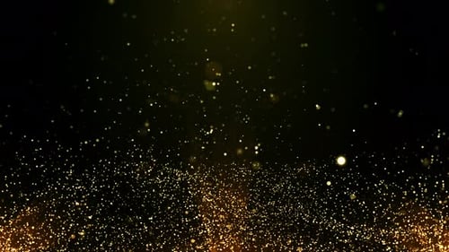 Hintergrundschleife mit Goldpartikeln
