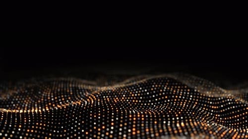 Abstract technology and big data animation concept. Digital data flow. Crypto currency, blockchain