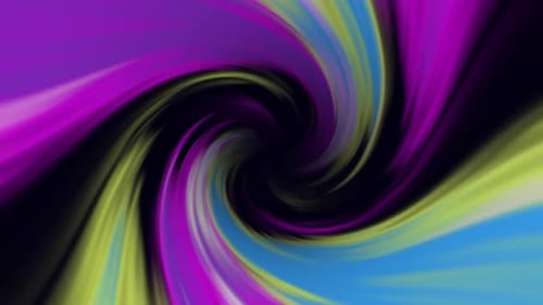 Colorful Abstract Swirling Tunnel Loop Background