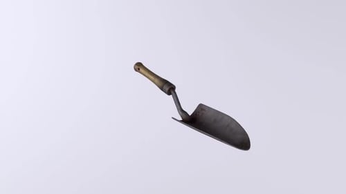 Trowel 3d object rotating loop