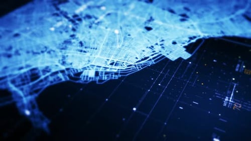 Futuristische Matrixdatensimulation HUD-Hintergrund 13