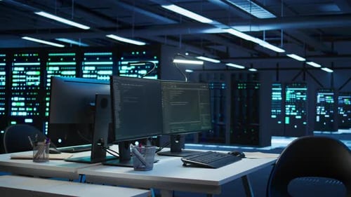 Computers in Data Center Business Used for Managing Mainframes