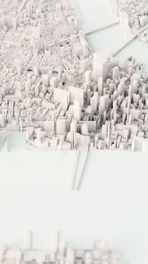 3D Rendering of White City Animation