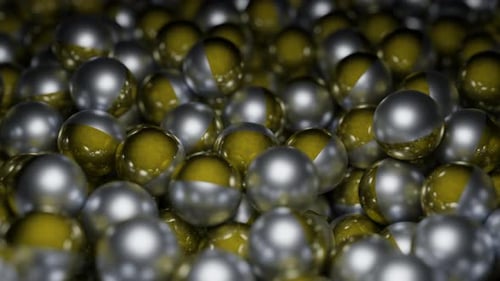 Moving metal balls in stream