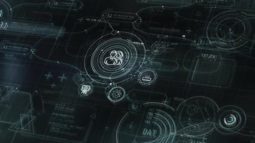 Visualisation 3D de données de communication infographiques animées
