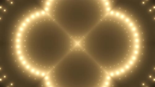 VJ Background with Gold Neon Led
