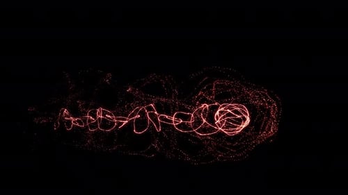 Abstract Light Trail Particle Reveal Animation
