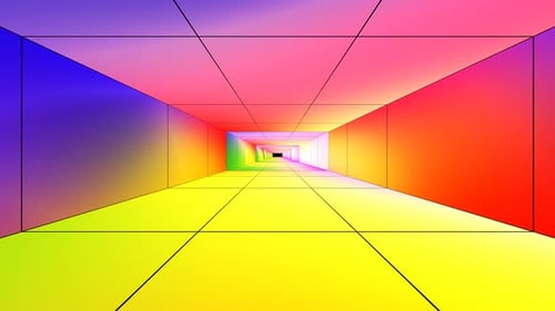 Colorful Highway Road VJ Loop Animation