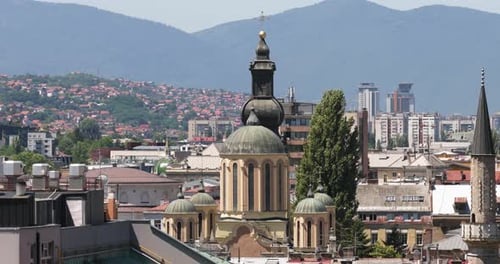 Serbian Orthodox Church of the Nativity of the Theotokos In Sarajevo, Bosnia and Herzegovina.