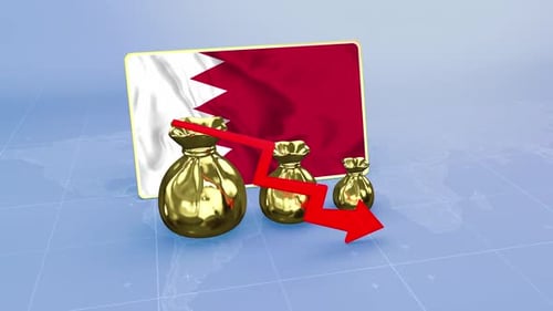 Bahrain Reserves Decline Economic Crisis Data Graph Infographic