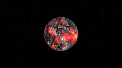 Lava planet rotating. Vd 705