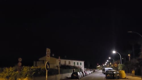 electrical storm at night in mallorca