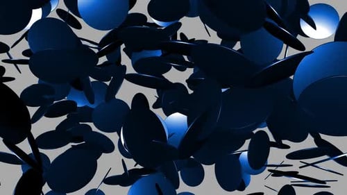Geometric Basic Blue Circle Shapes Animation