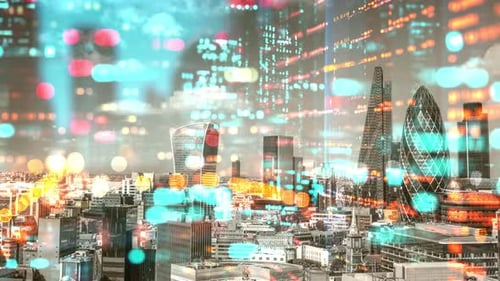 Code and Data City Scape