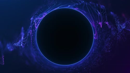 Abstract Particles Portal Logo Reveal