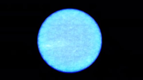 Bright Blue Ocean Water Glowing Sphere 360 Rotating Abstract Animation On Transparent Background
