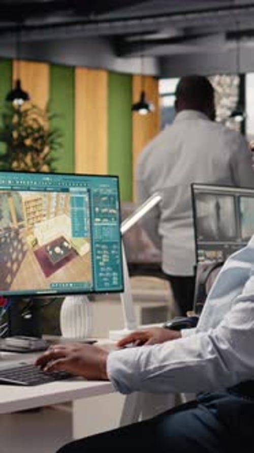 Vertikaler Video-Innenarchitekt verwendet neuronale KI-Netzwerke für den 3D-Wohnungsaufbau