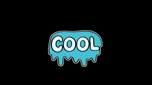 Cool Splash 2d Cartoon Animation Loop + Alpha Channel