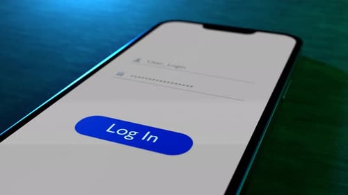 Entering password on computer. 8 digit parole.