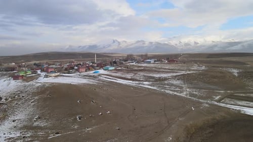 small village winter
