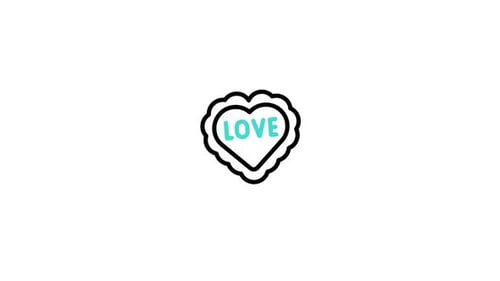 Icono animado de amor