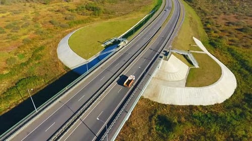 Luftautobahnbrücke, Verkehrslandschaft