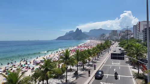 Praia de Ipanema no Rio De Janeiro No Rio De Janeiro Brasil.