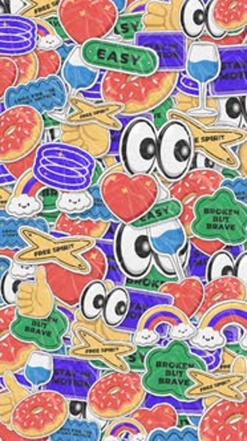 Cartoon Stickers Transition Overlay 5