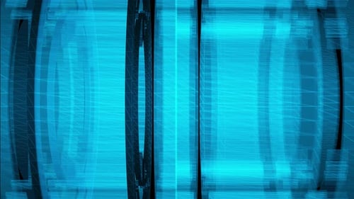 Abstract Blue Futuristic Geometric Wireframe Loop Background