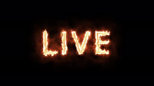 Fiery Live Word Text Reveal Animation