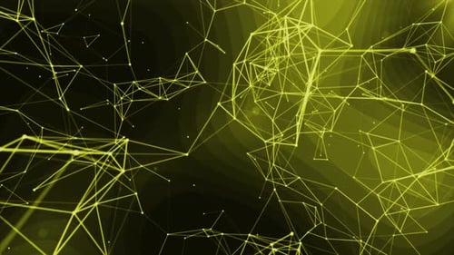 Glowing Abstract Technology Plexus Network Animation